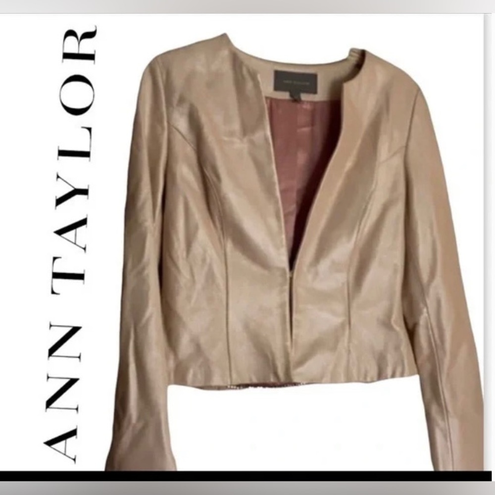 Ann Taylor genuine leather jacket